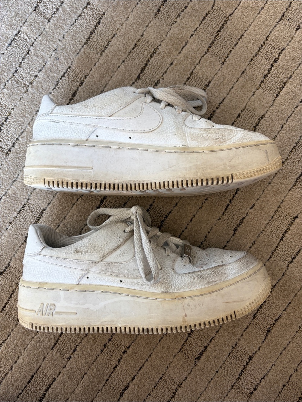 Nike White Low-Top Platform Sneakers